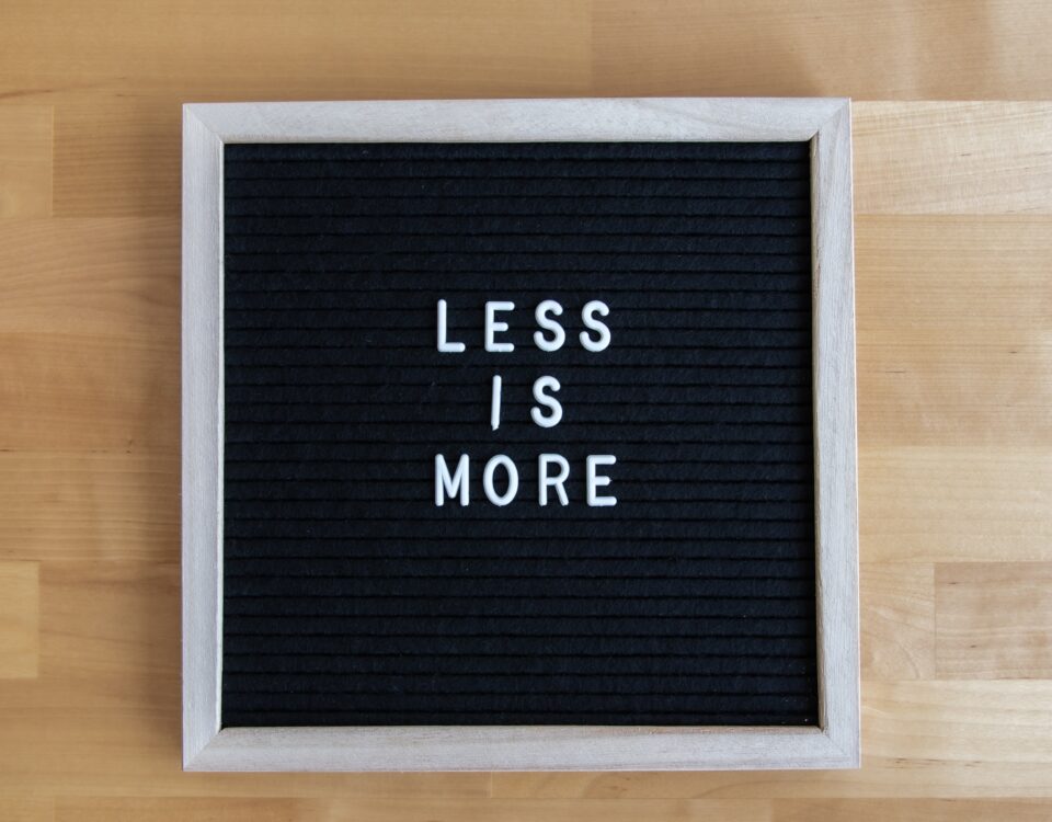 Less is More image
