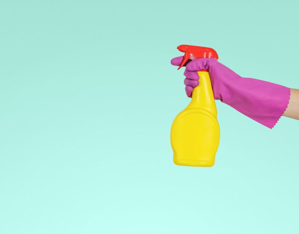 Image of someone doing a spring clean